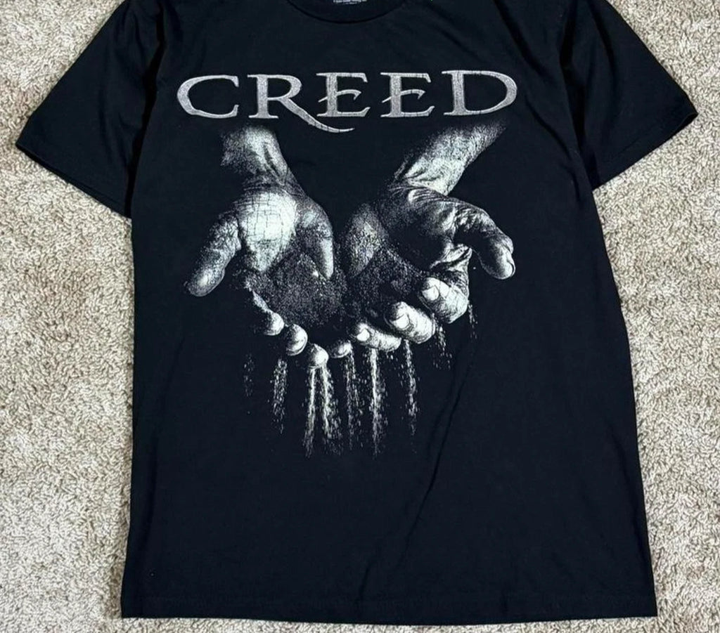 Vintage Creed Full Circle Graphic T-Shirt Black Rock Band Tee Unisex Reprint