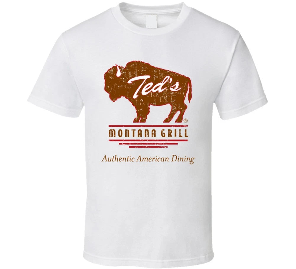 Ted's Montana Grill Cool Popular Food Drink Restaurant Brand Logo Gift T Sh