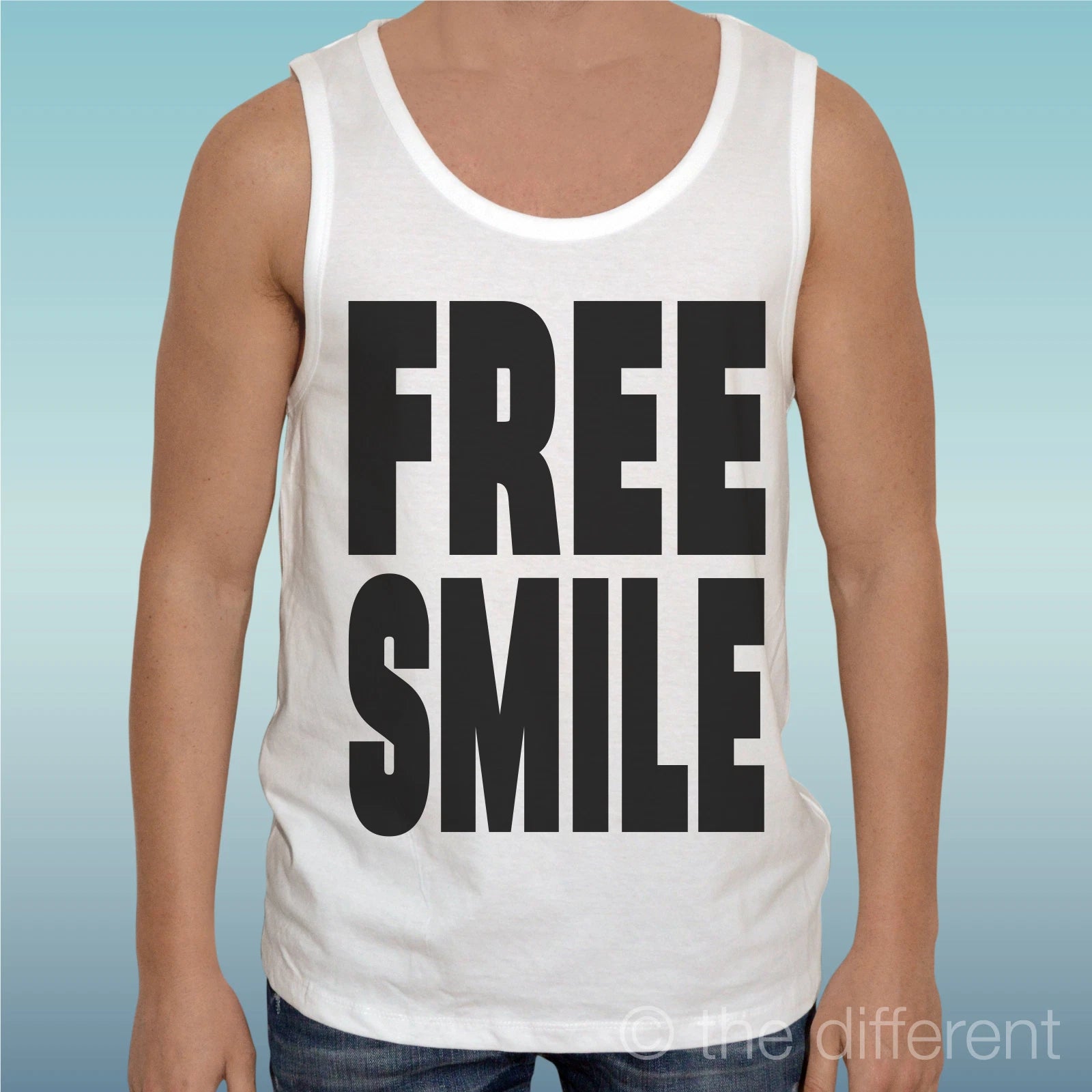 Tank Top T-Shirt "Free Smile Free Smiles" Tank Top Road To Happiness