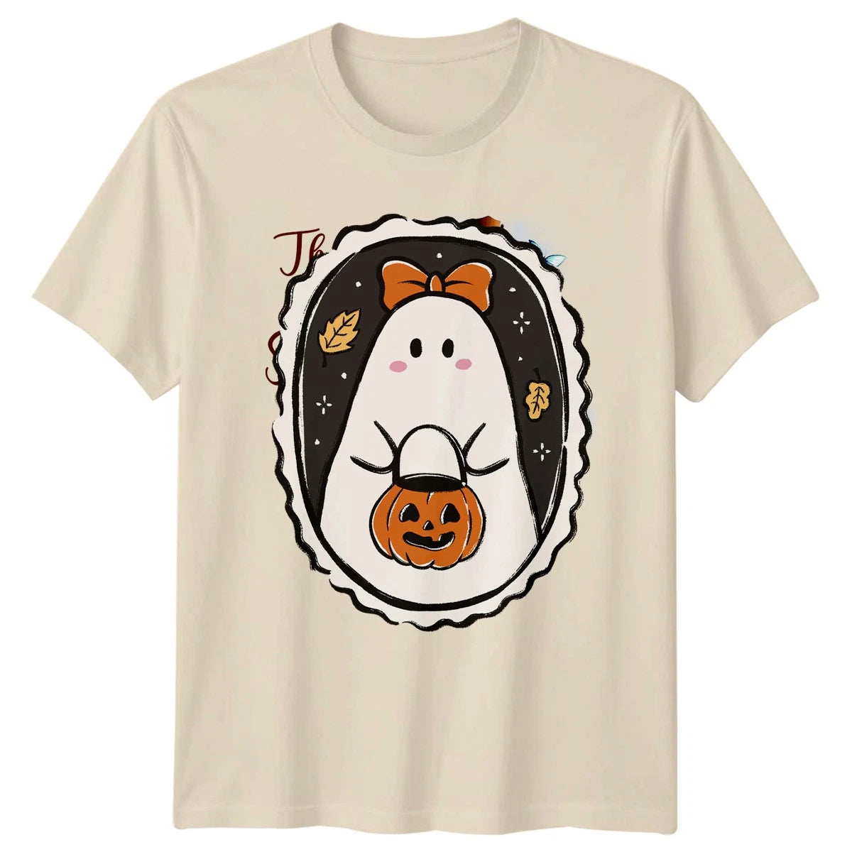 Cute Ghost Trick Or Treat Pumpkin T-Shirt Cute Halloween Halloween Gift