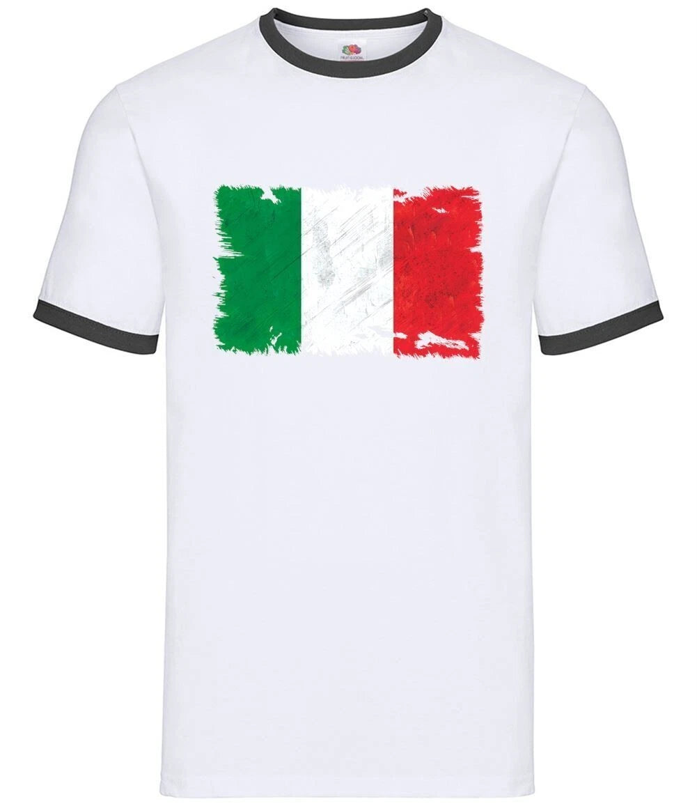 Italien Grunge Stil Flagge - Herren Ringer - Italienische Flaggen Reise Country