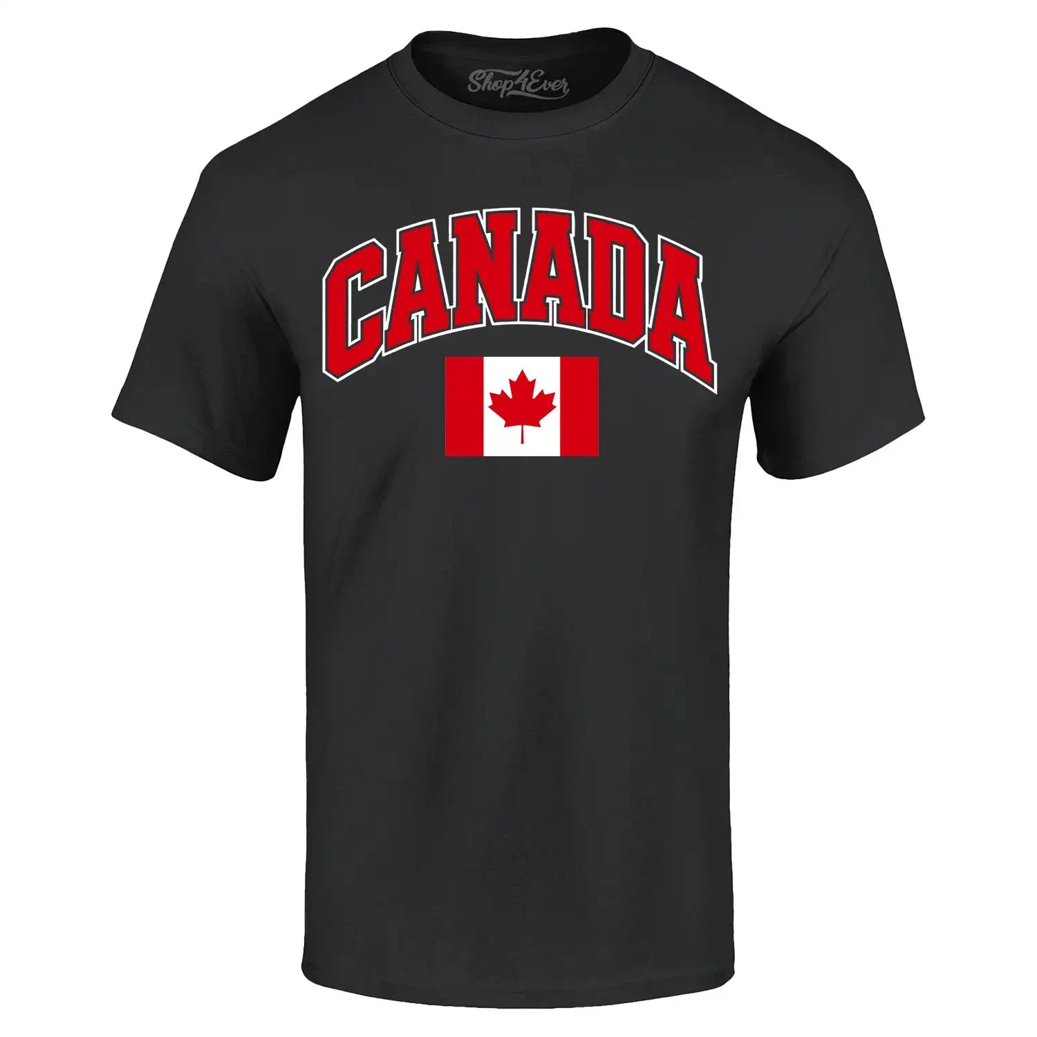 Canada Flag Leaf Soccer Season Football T-shirt Canadian Flag Shirt