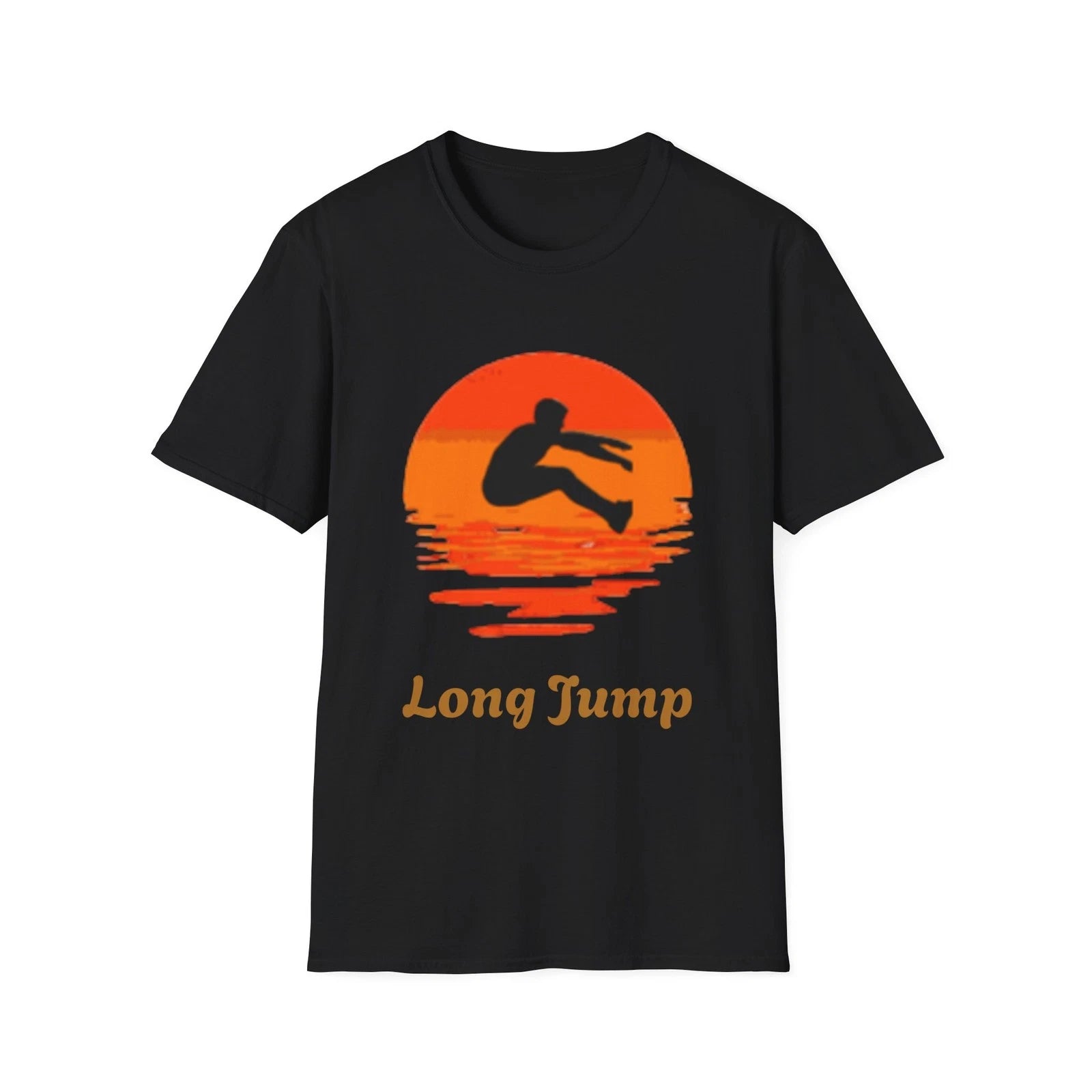 Long Jump Sunset silhouette T-Shirt | Track and Field athletics