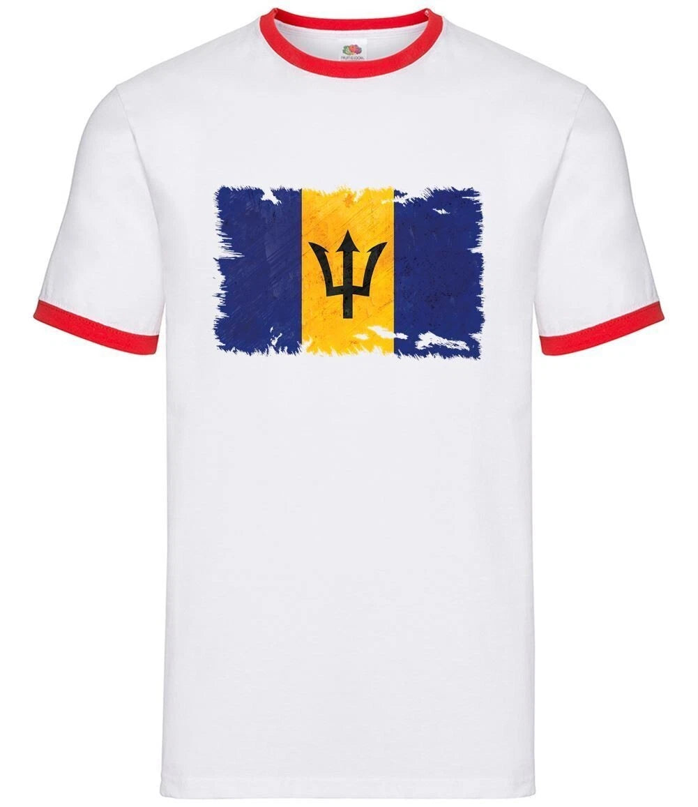 Barbade Grunge Flagge - Herren Ringer - Karibik Bridgetown Country Flaggen