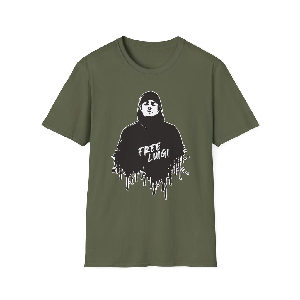 Free Luigi Cool Graphic T-Shirt Gift Streetwear Statement Tee