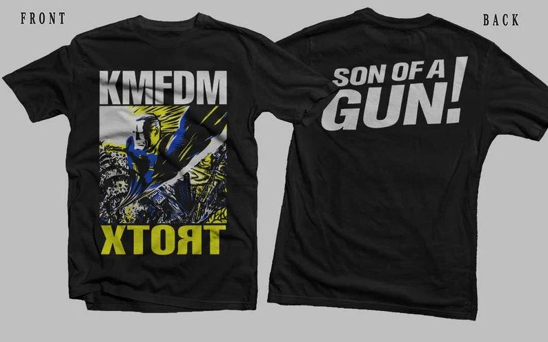 New Dtg Dtf printed T-shirt - KMFDM- Xtort