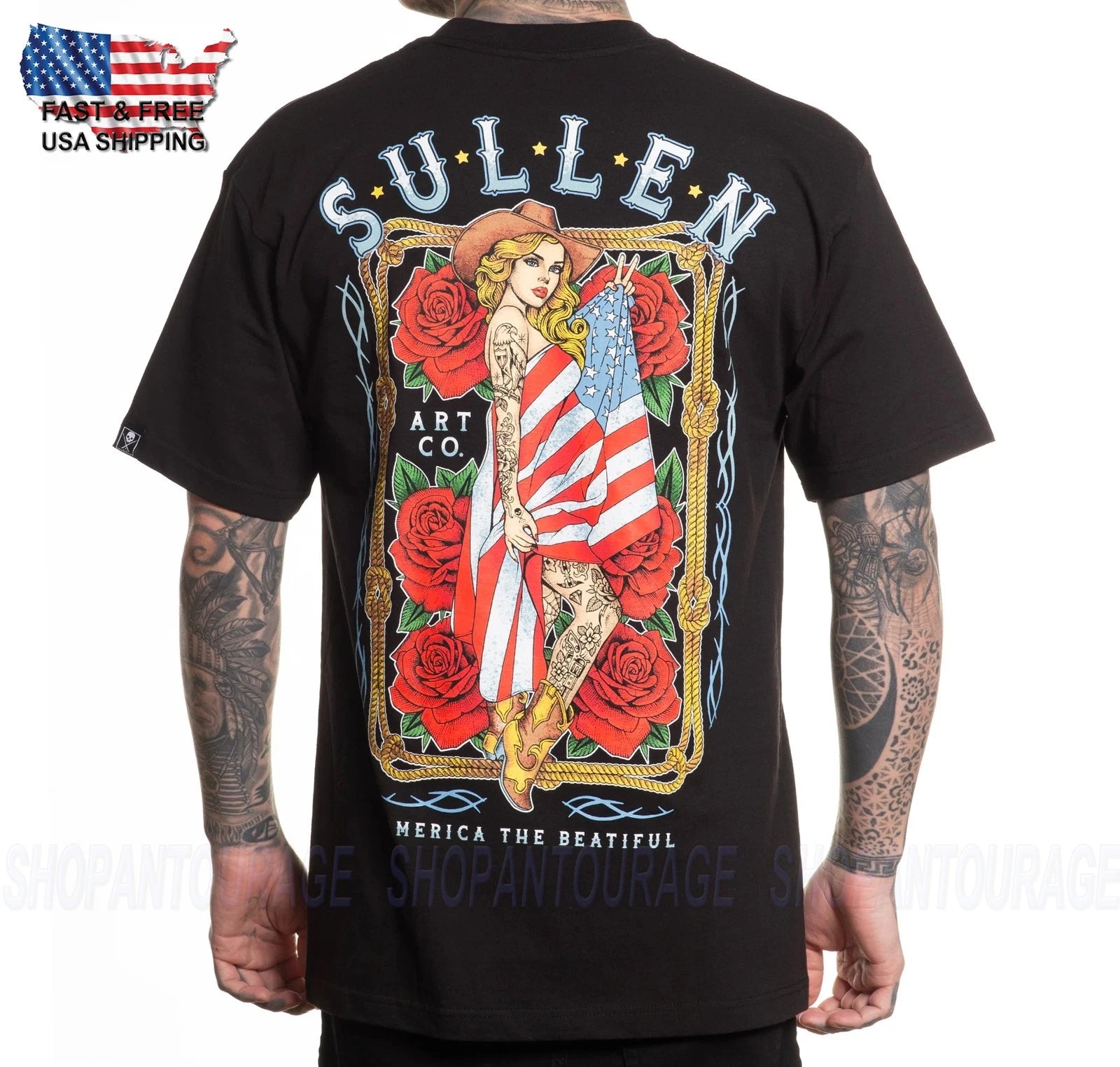 Sullen Art Collective American Beauty Stndrd SCM7534 Short Sleeve Men`s T-shirt