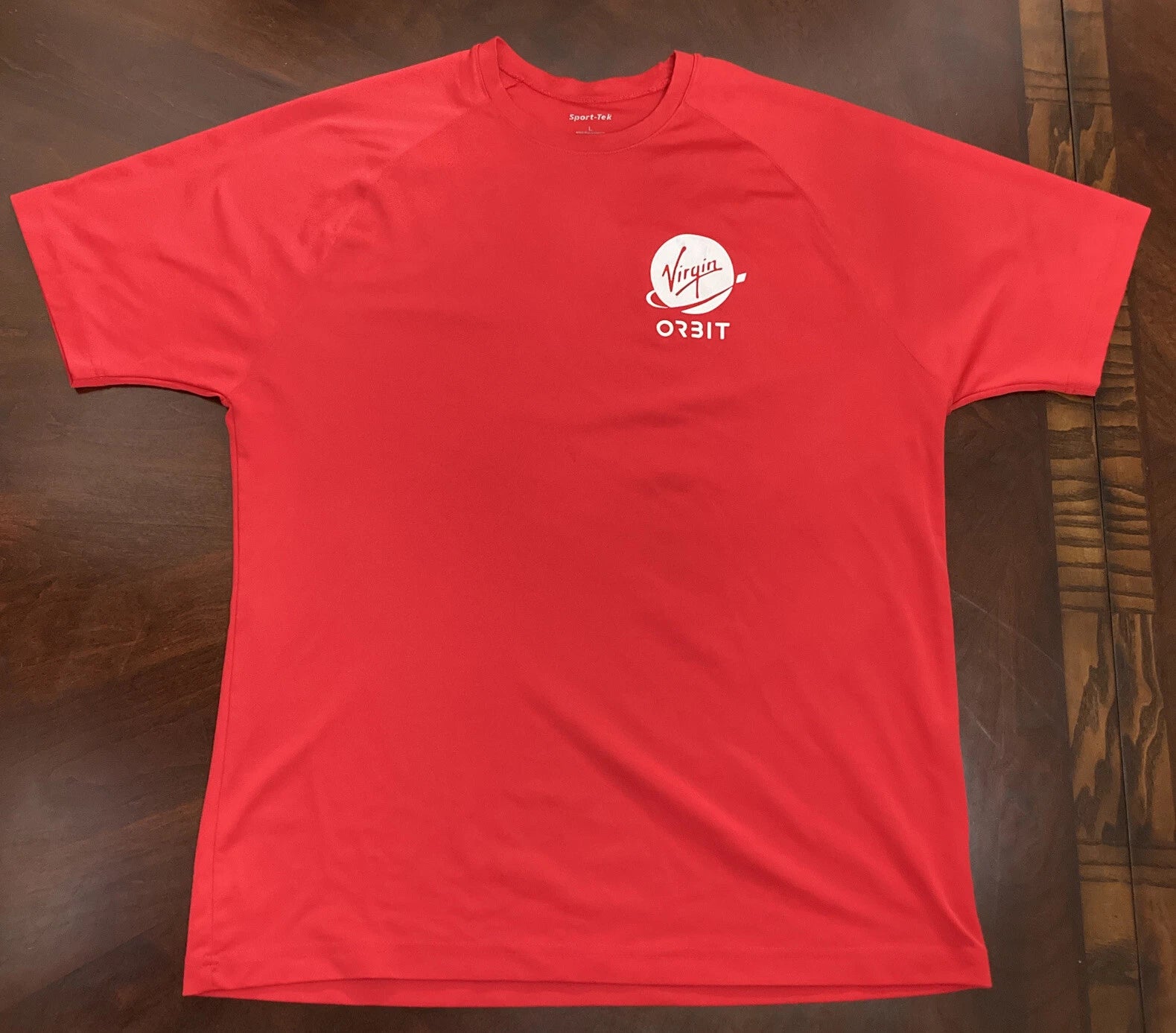 Virgin Orbit Employee Shirt Red Size L Boost Imagination Space Exploration