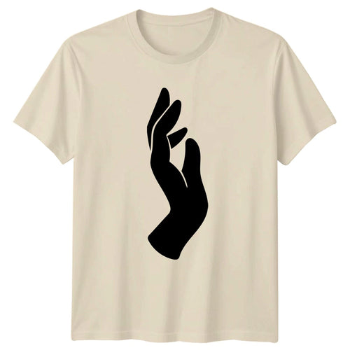 Abstract Hand Gesture Modern Minimalist T-Shirt Minimalist Hand Silhouette
