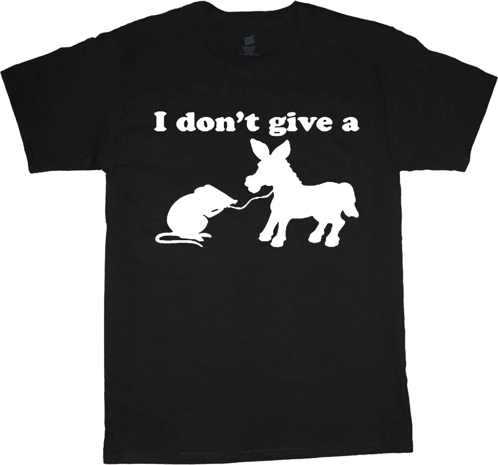 Mens Graphic Tees Funny Saying Donkey Rat T-shirt Mens Clothing Apparel