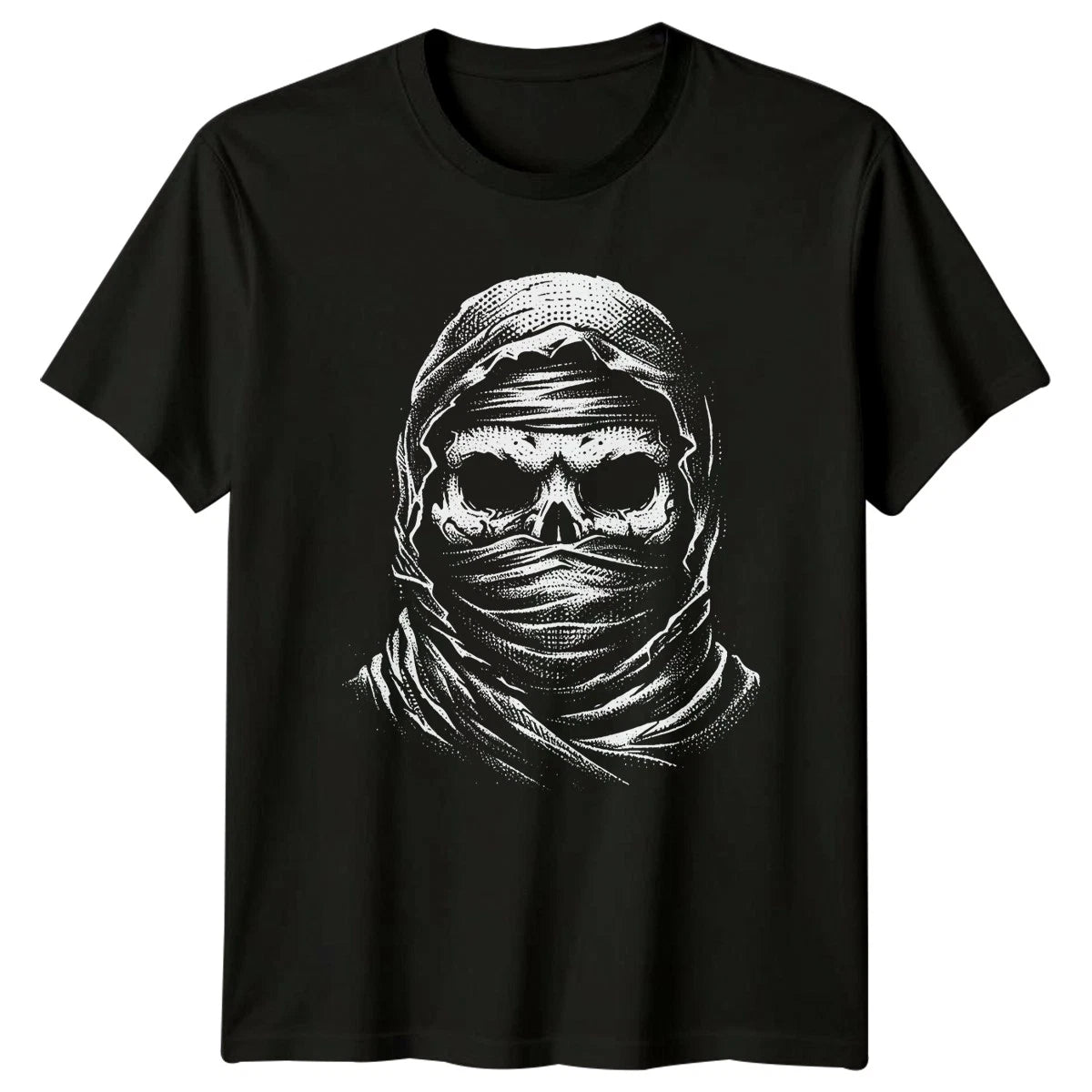 Skull Wrapped Band T-Shirt Rock Music Gift For Him