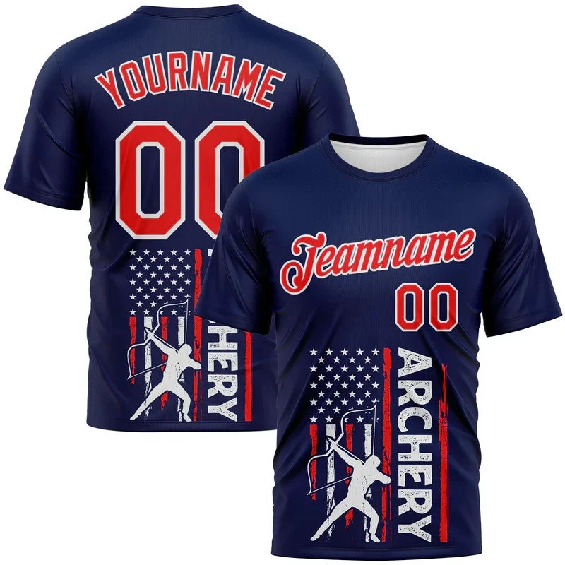 Custom Fire Pattern Design Arrow Archery Bow Target Flag 3D Shirt HS1082