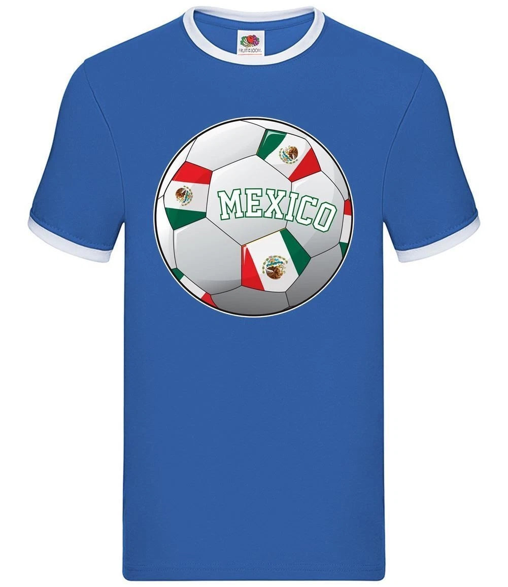 Country Football Mexico - Mens Ringer - Mexican Team Fan Soccer Footie