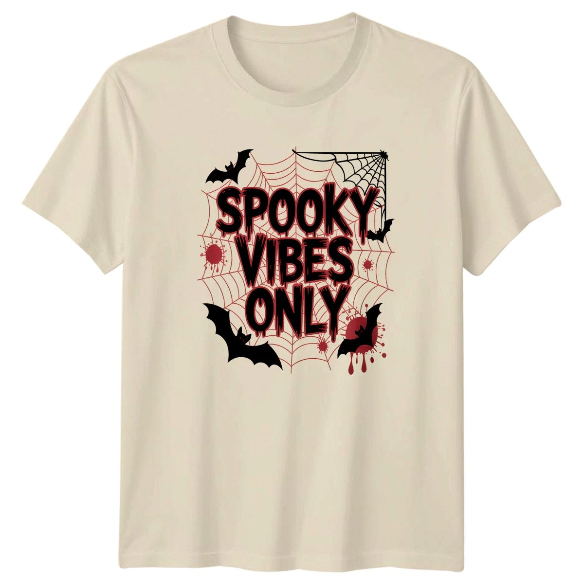 Spooky Vibes Only T-Shirt Horror Aesthetics Halloween Gift For Him And Her