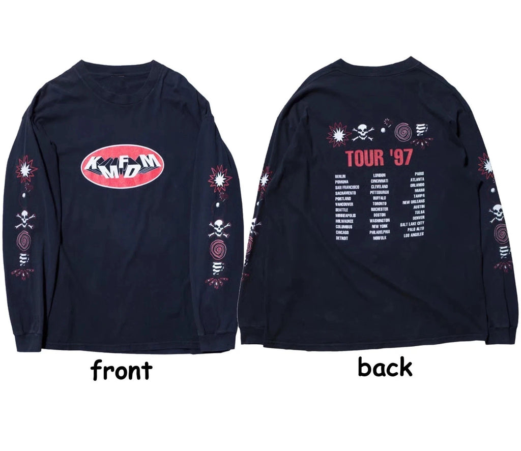 Vintage KMFDM 1997 Tour Long Sleeve T-Shirt S-3XL