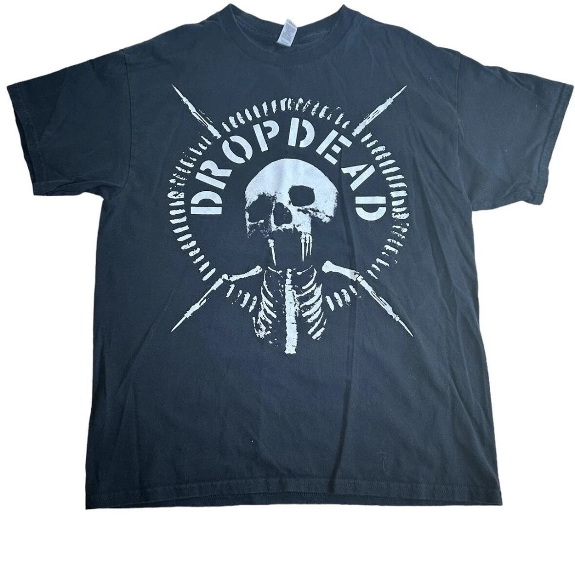 Dropdead Hardcore Crust Punk Band T Shirt Merch Vintage Grindcore Dystopia Y2K