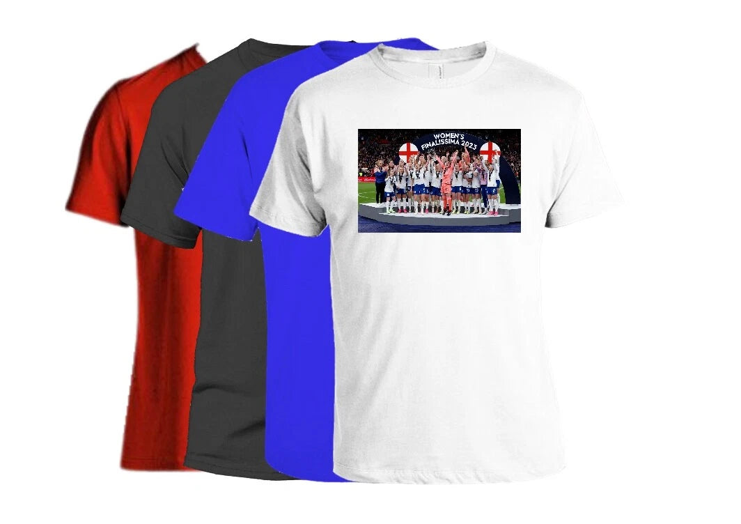 England Women Finalissima Winners 2023 T-Shirt All Adult & Kids sizes available
