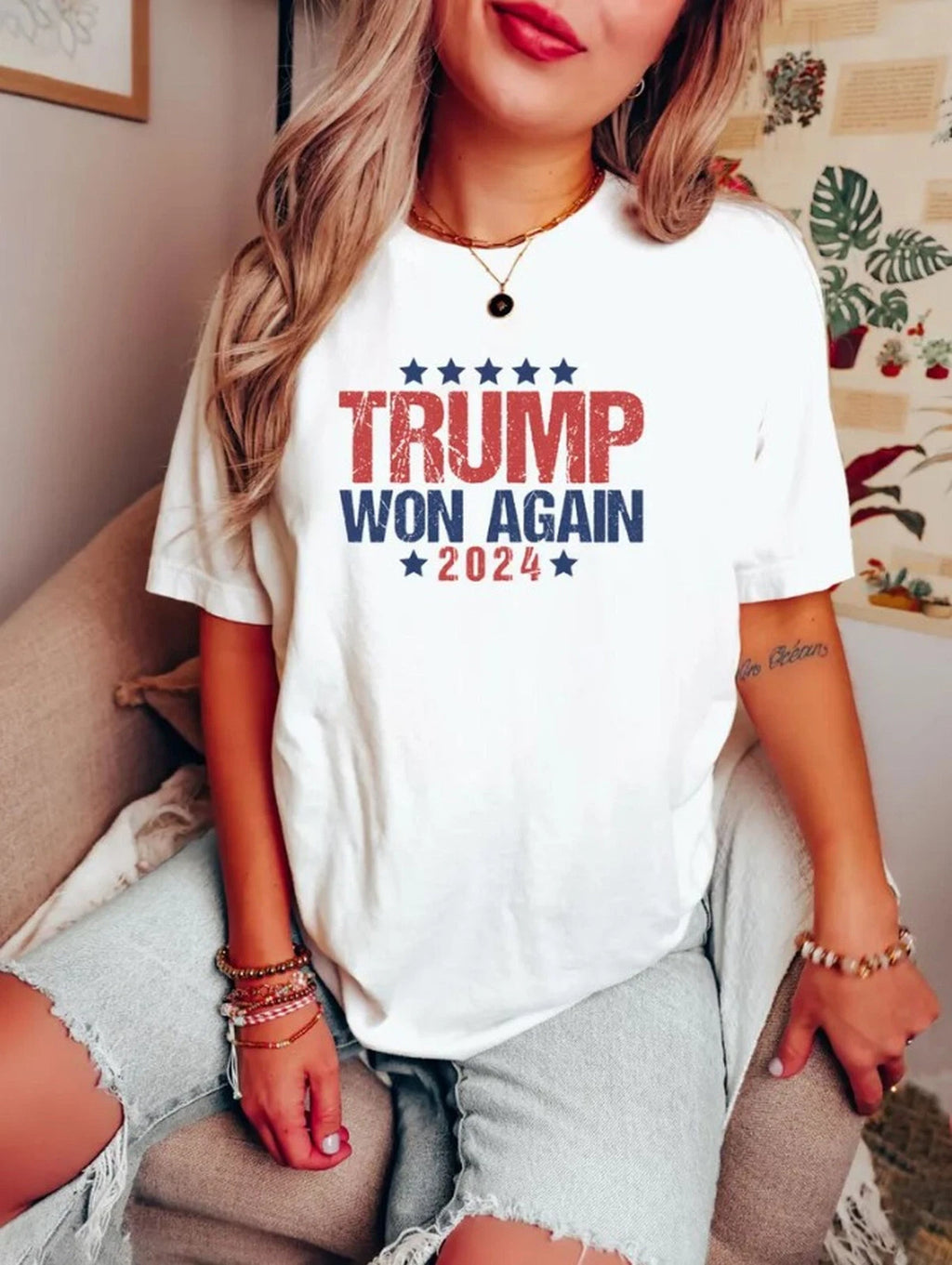Trump Won Again Shirt, Trump Vance 2024 Shirt, Trump 47th President Sweatshirt