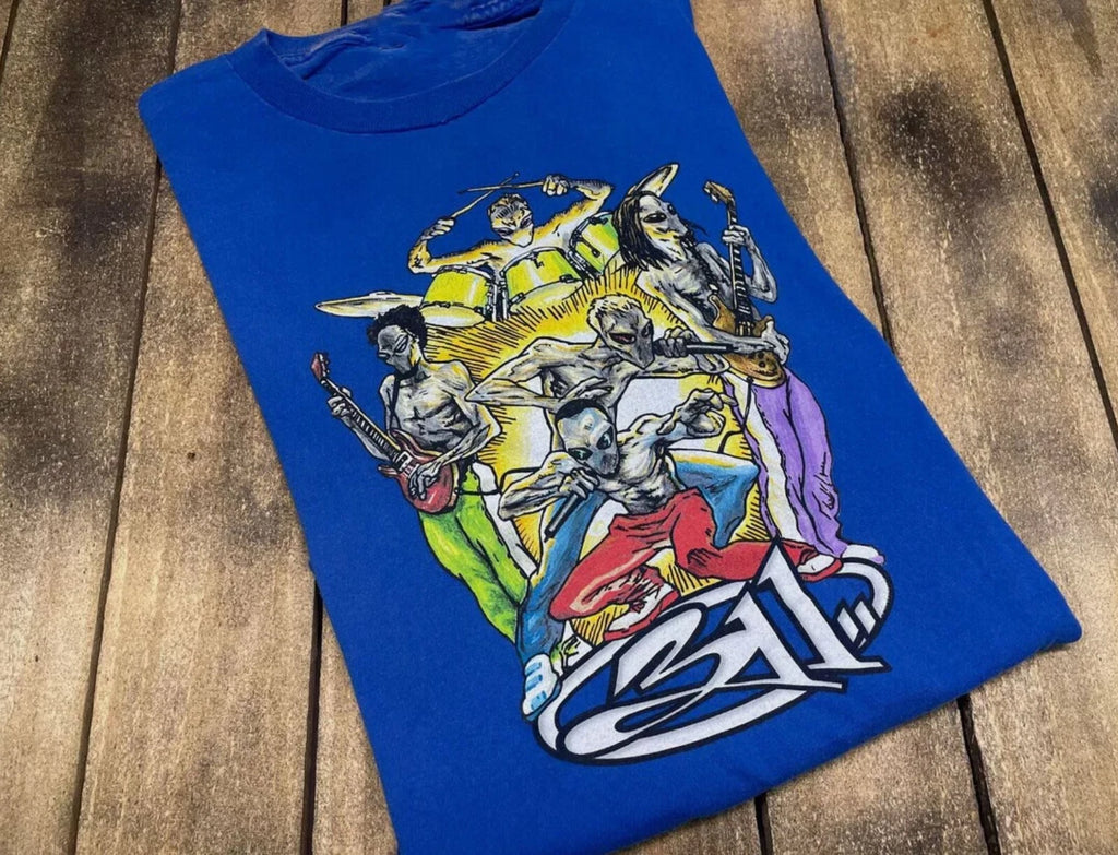 Vtg 311 Band Soundsystem Tour Unisex Classic Shirt Cotton Blue Full Size
