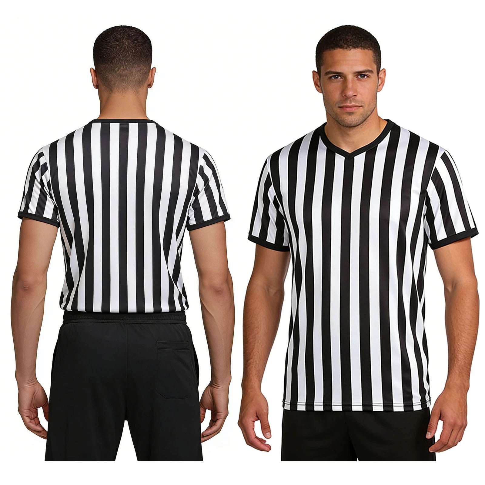 Men Sports Loose Shirt Athletic Striped Casual Short-sleeve Oversized T-shirt