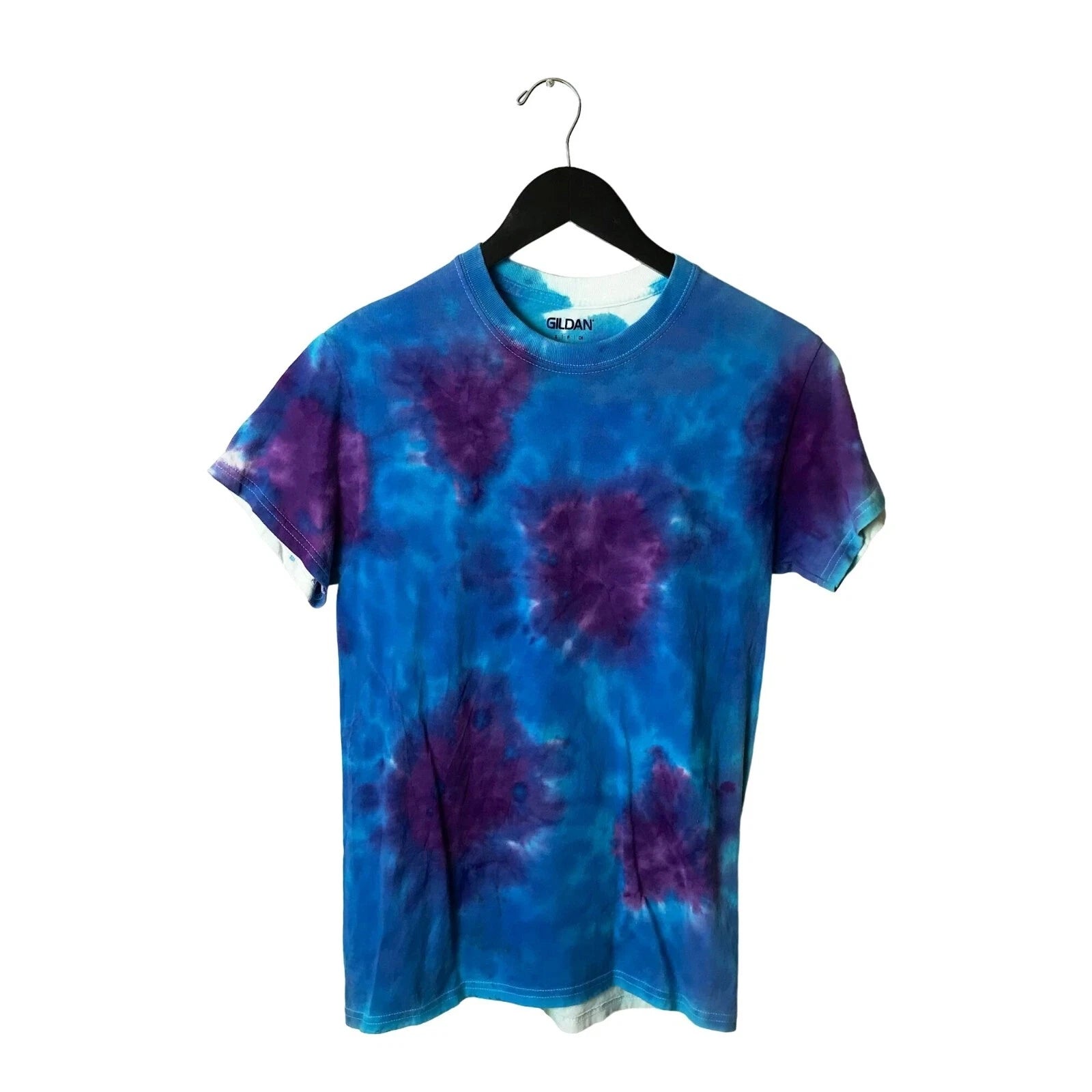 Gildan T Shirt Festive Trendy Tie Dye Tee Short Sleeve 100% Cotton Logo Adult S