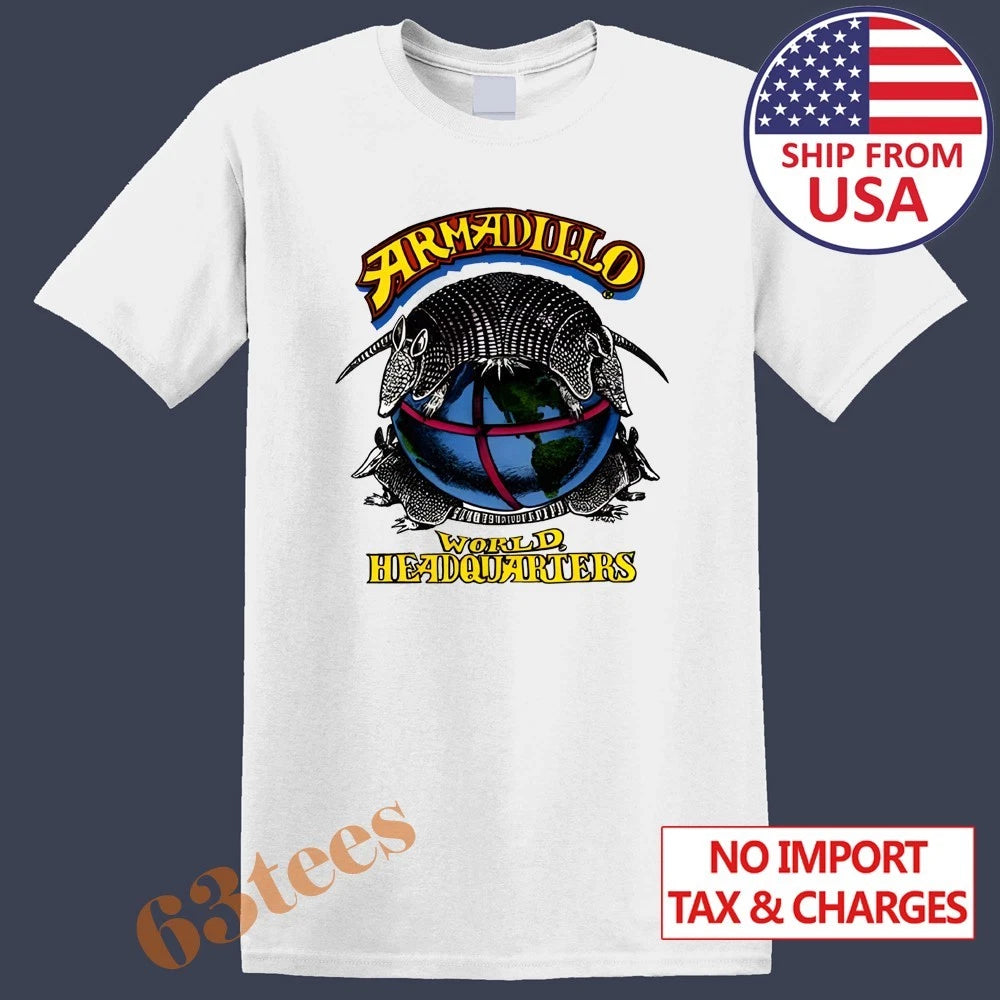 Armadillo World Headquarters 1970 Men's White Size S to 5XL