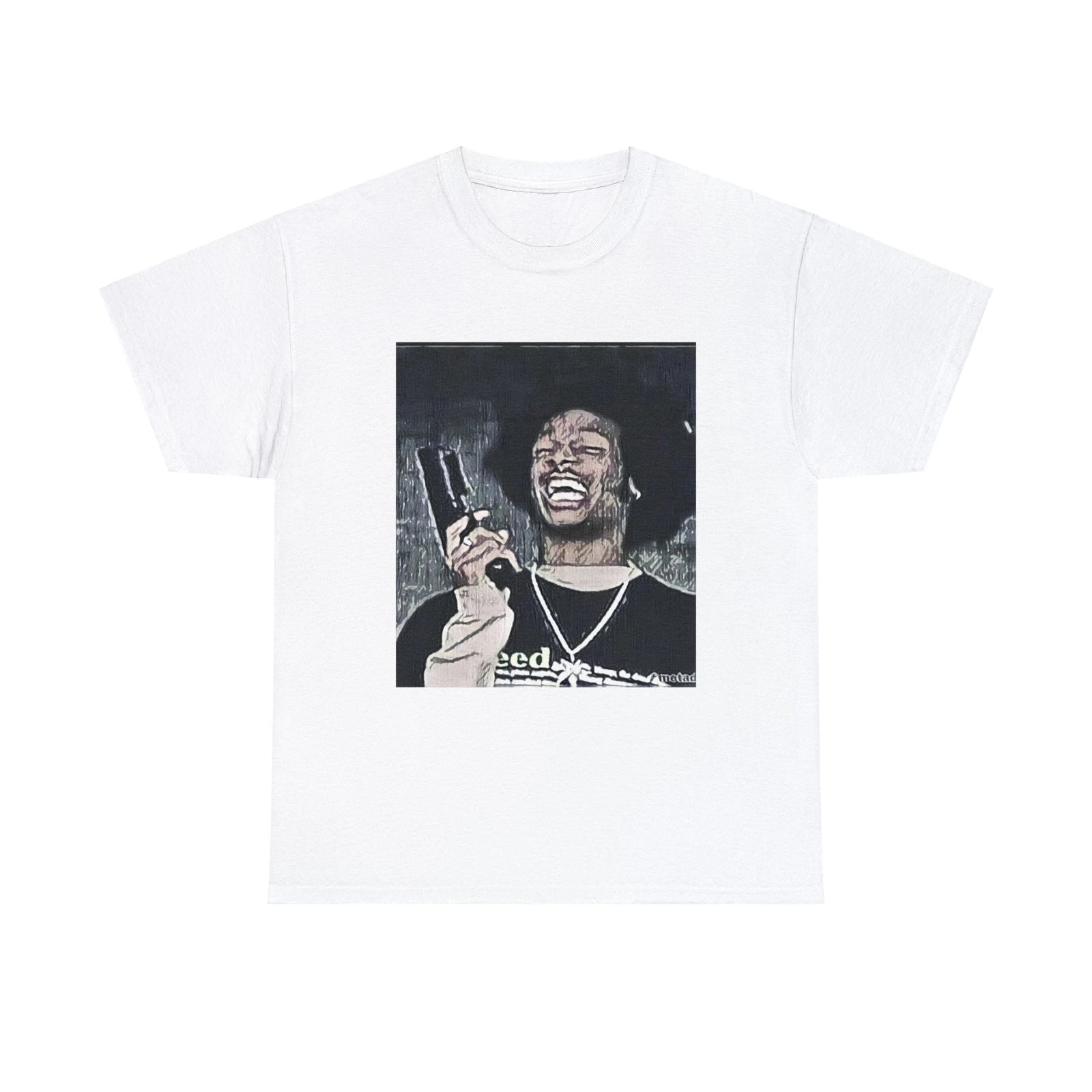 Shorty Scary Movie Graphic Print Short Sleeve Crew Unisex Heavy Cotton Tee Shirt