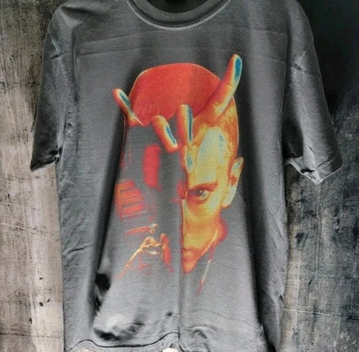 Eminem Slim Shady Custom Short Sleeve Shirt Double Print Shaka Wear Heavyweight!