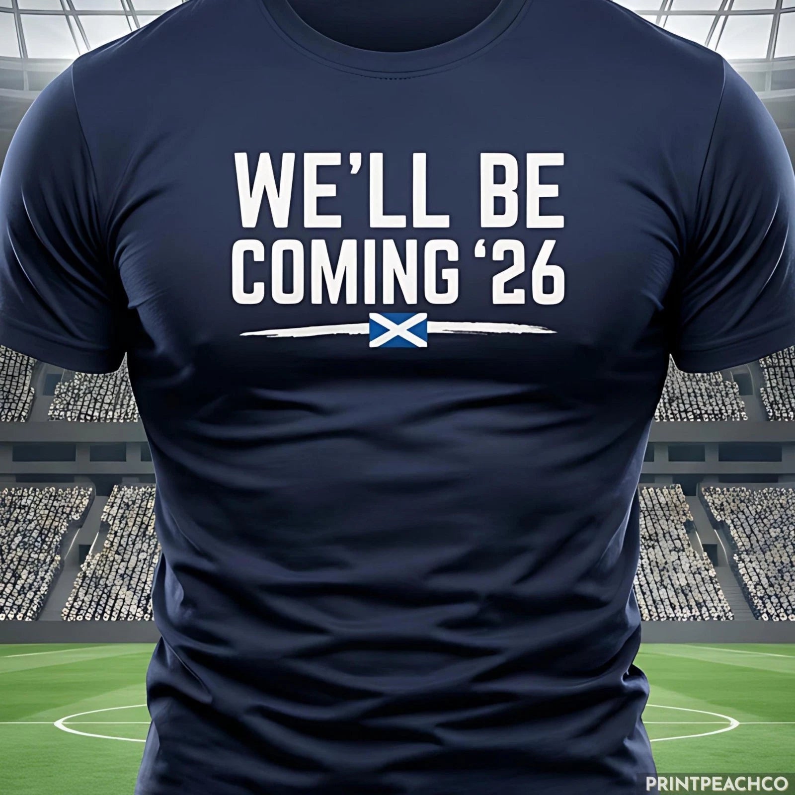 Scotland 2026 World Cup Soccer Shirt Saltire Football Tee Scottish Supporter Gif