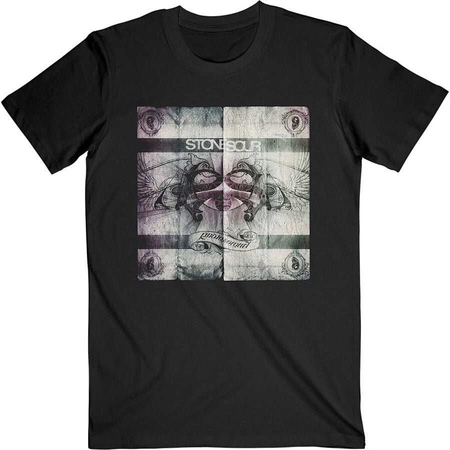 Stone Sour - Audio Secrecy Square with Tracklist Backprint - Black t-shirt