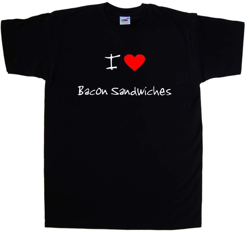 I Love Heart Bacon Sandwiches T-Shirt