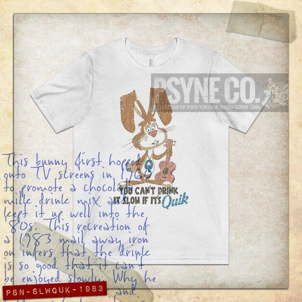 You Can't Drink It Slow if It's Quik 1983 Vintage Men's T-Shirt