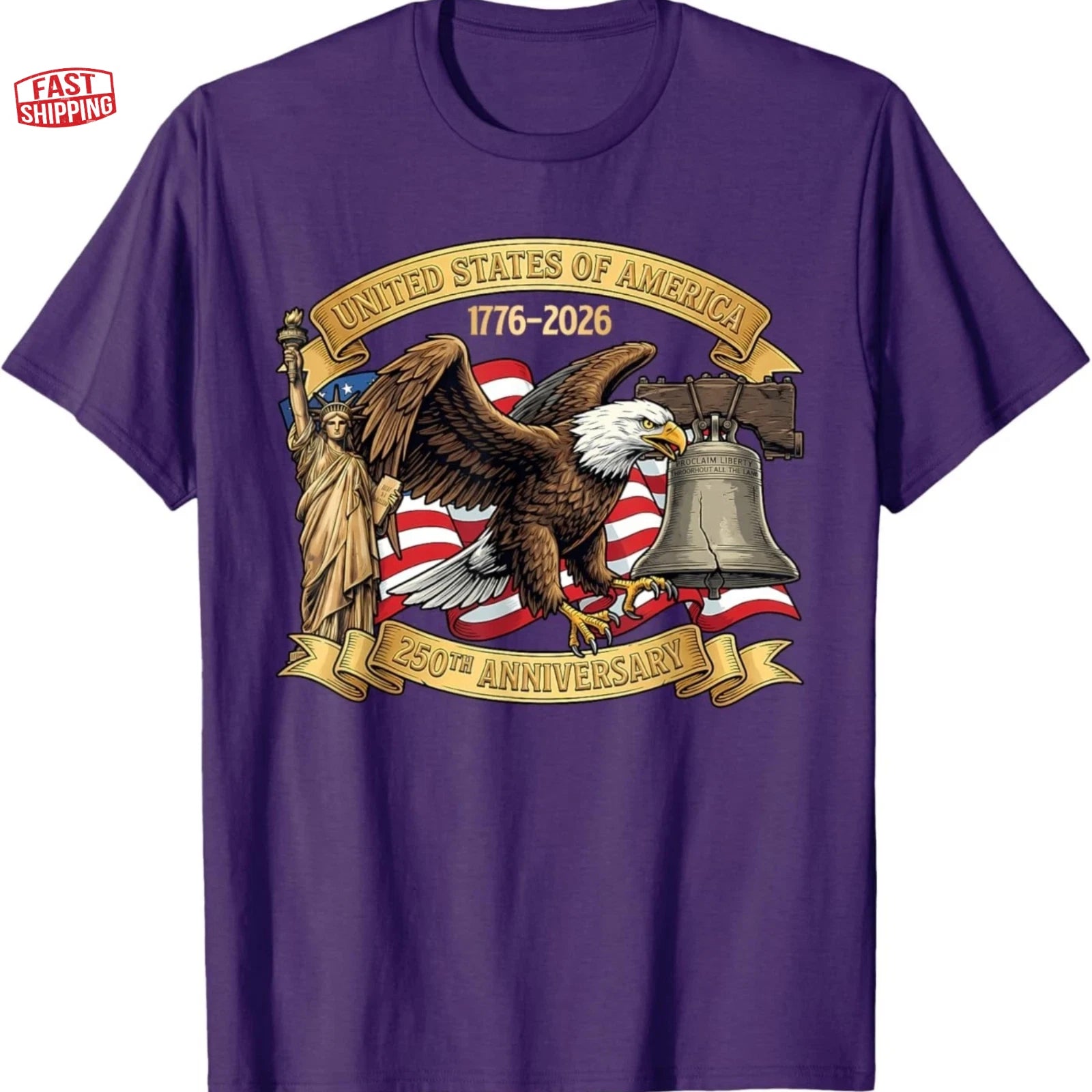 250 Anniversary USA 250th American Flag Patriotic 250 Years T-Shirt