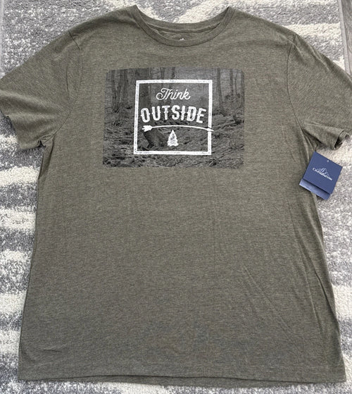 2016 Croft & Barrow The Adventure Tee Think Outside Nature Hiking T-Shirt Sz XXL