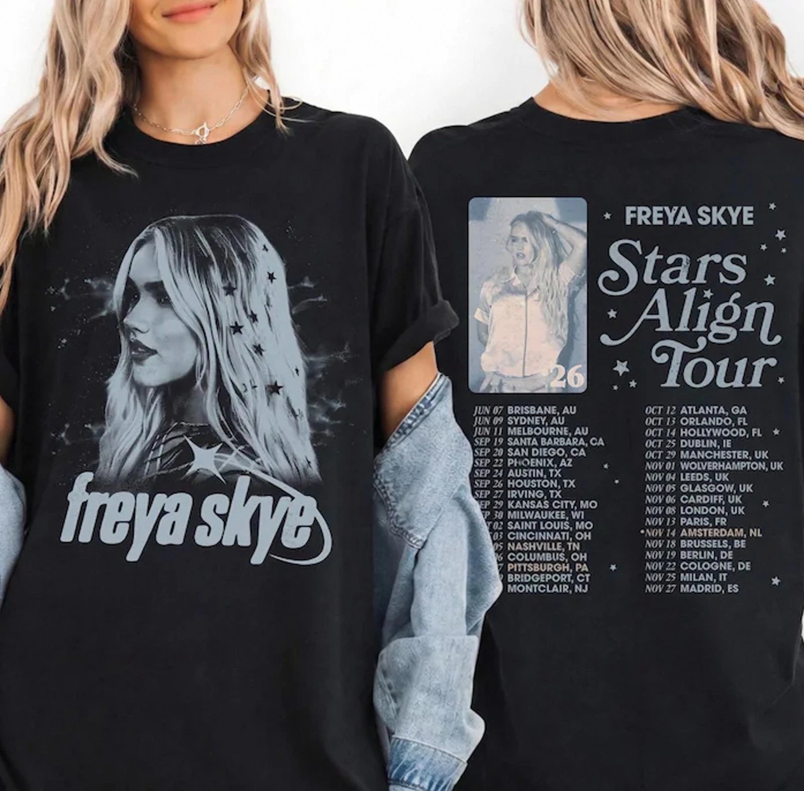 Freya Skye Silent Treatment Stars Align Tour 2026 t shirt