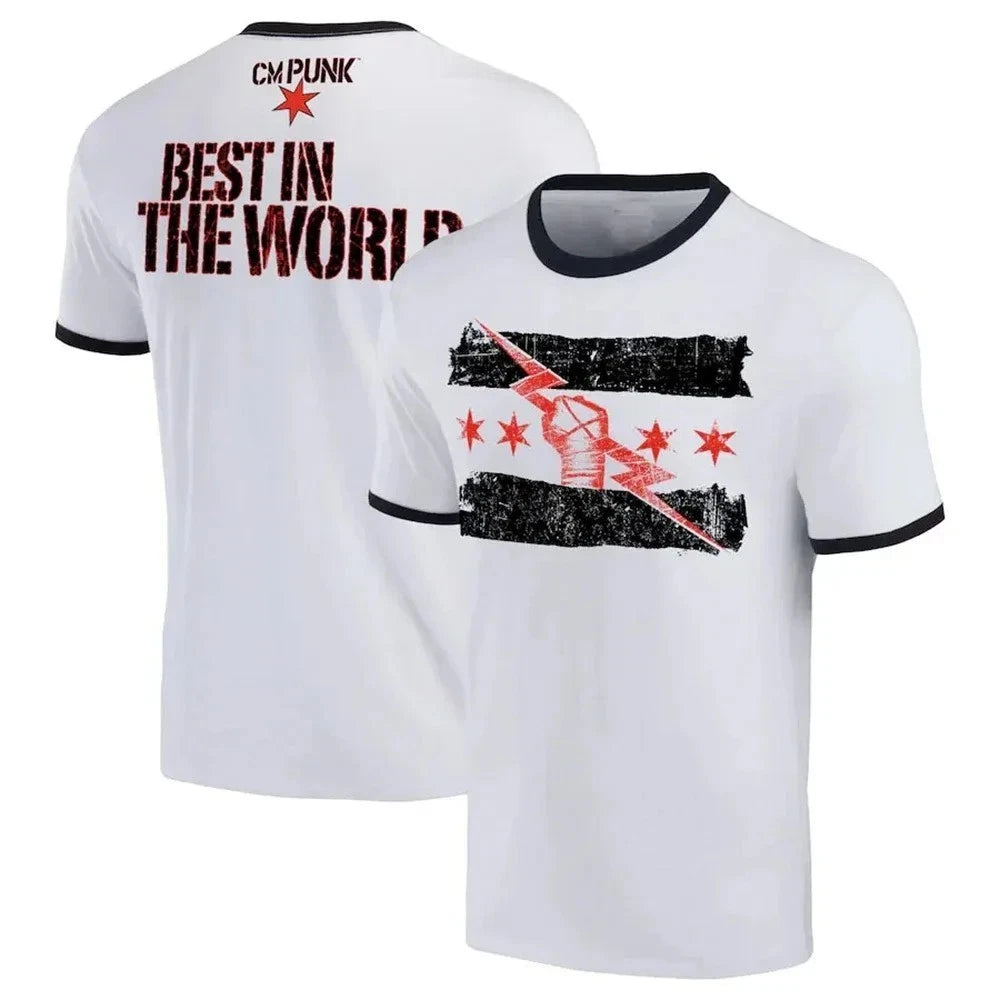 CM Punk T-Shirt 3D Printed Tee Unisex Polyester Breathable