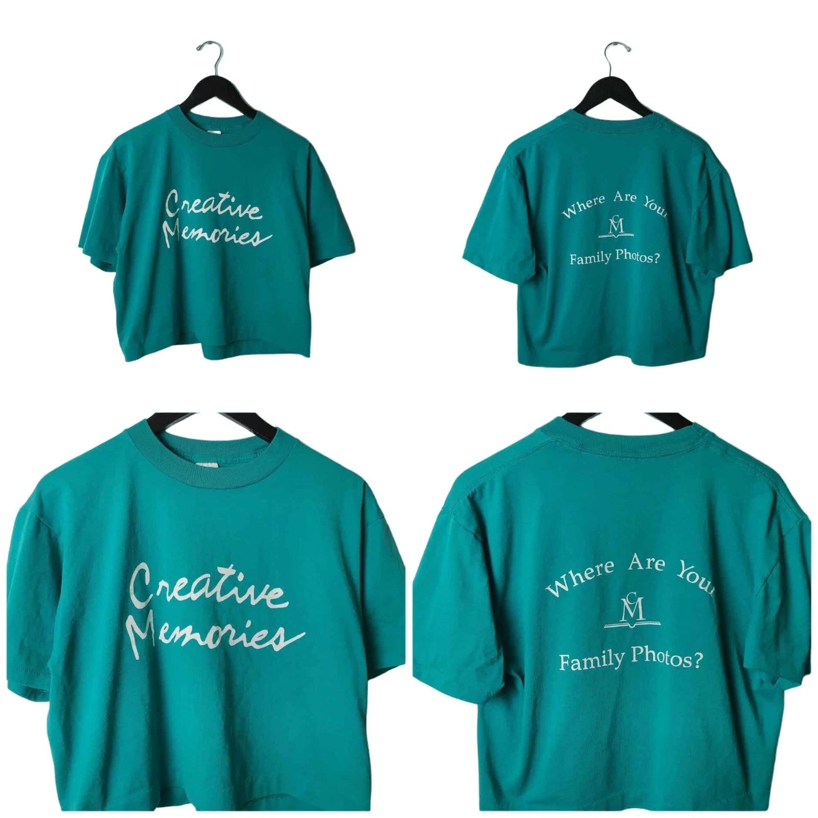 Vintage Where Are Your Family Photos T Shirt USA Crop Top Creative Memory Solid