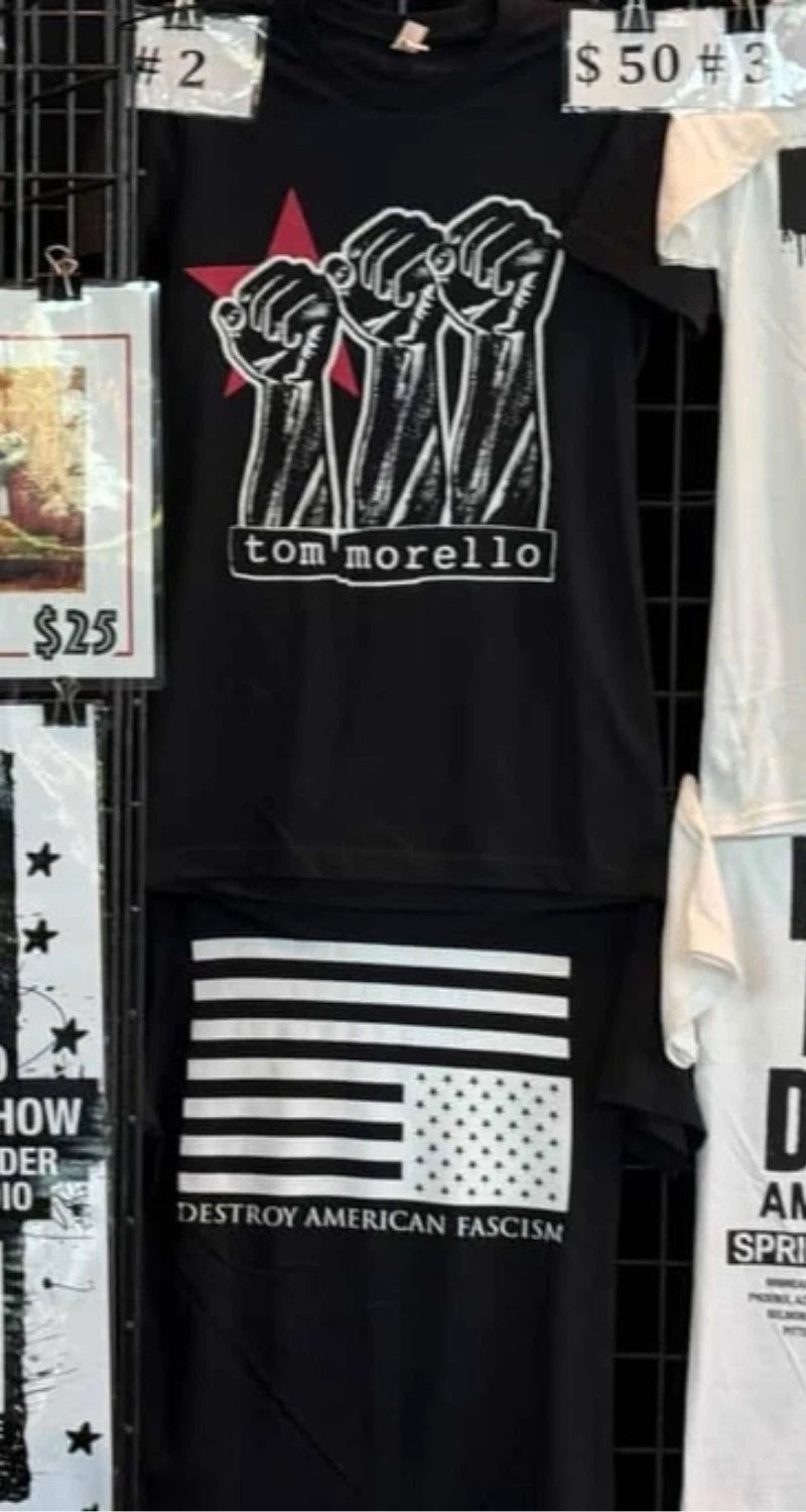 Tom Morello NO KINGS Tour Destroy American Fascism T-shirt