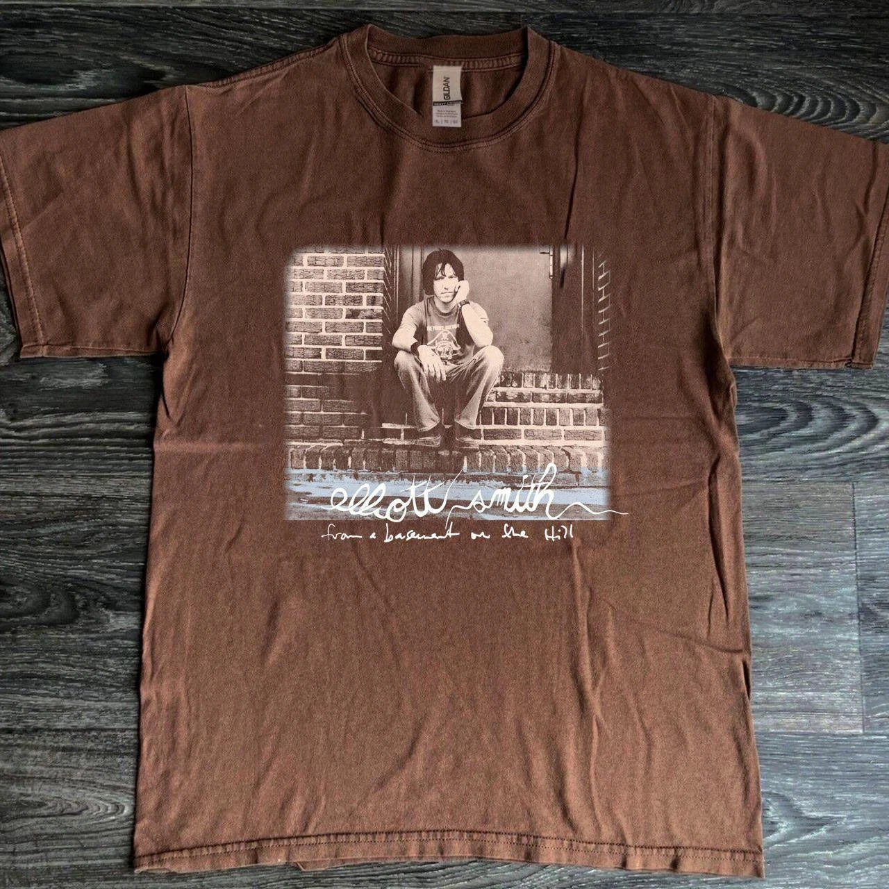 Elliott Smith Classic Album T-shirt Dark Chocolate