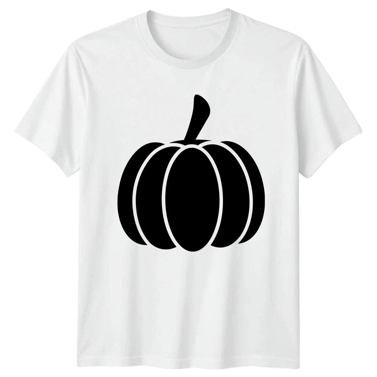 Pumpkin Silhouette Graphic T-Shirt Pumpkin Autumn Halloween Gift For Him And Her