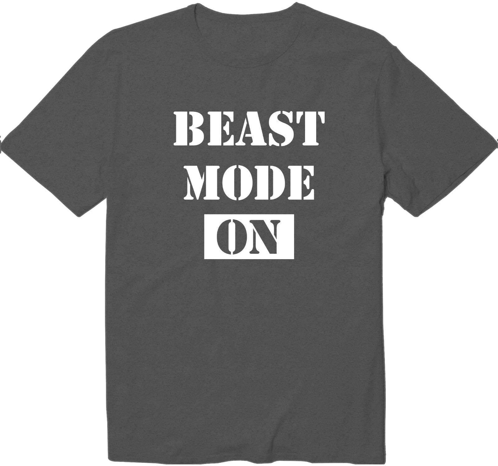 Beast Mode On Shirt Workout Fitness GYM Funny Cool Graphics Tee Novelty T-Shirt