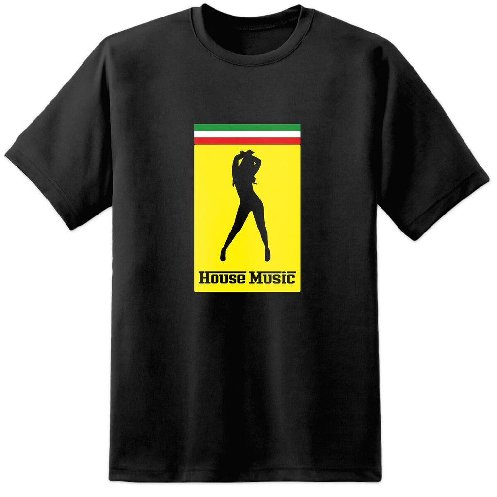 Mens Italian House Music Raver Summer Festivals T Shirt Ibiza Clubbing Dance