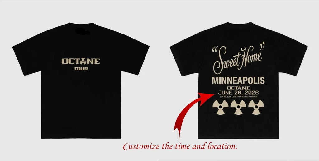 Custom DON TOLIVER MERCH - OCTANE SWEET HOME MINNEAPOLIS 2026 T SHIRT