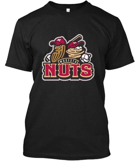 Funny Modesto Nuts T-Shirt Made in the USA Size S to 5XL