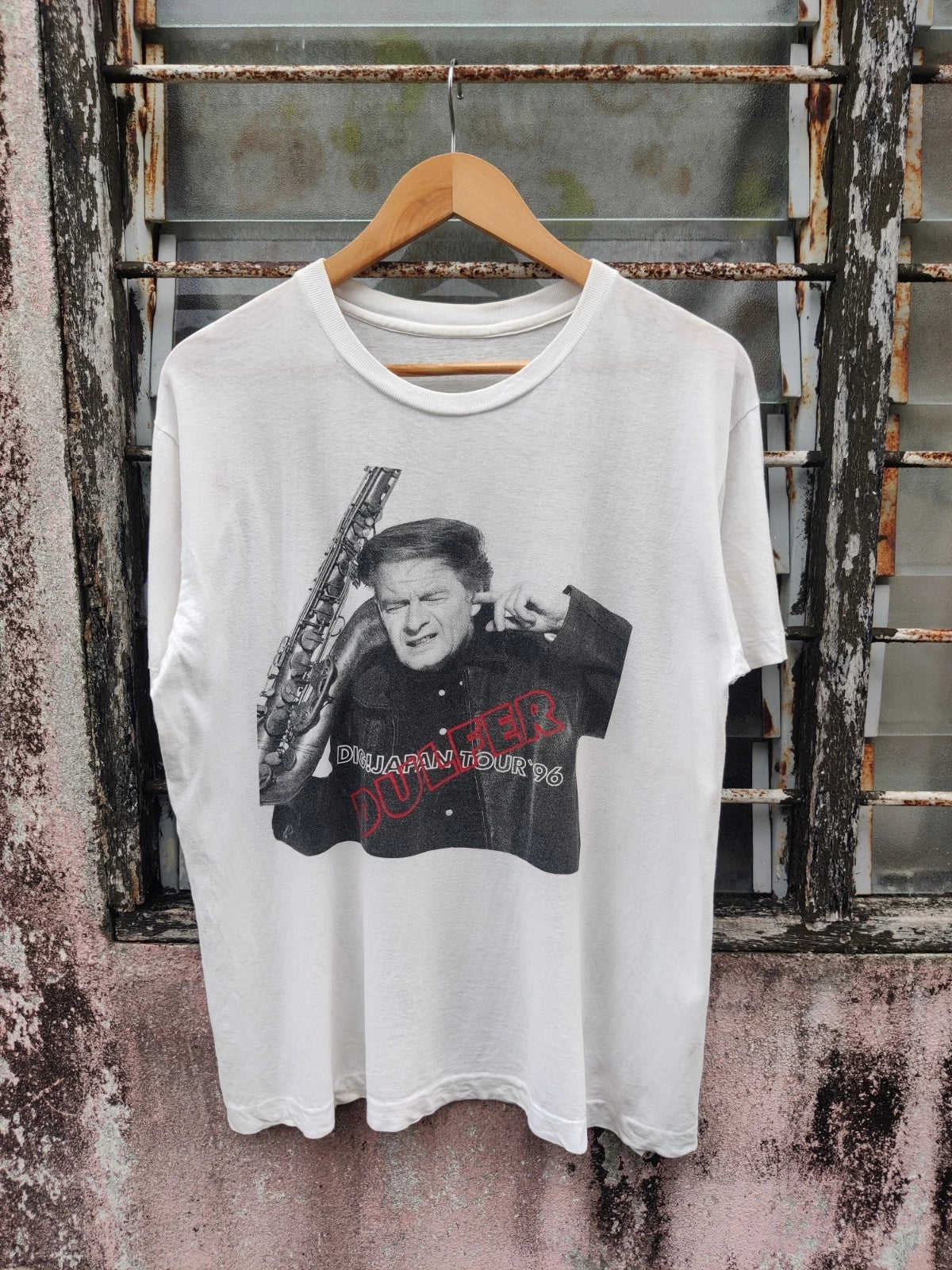 Vintage Distressed Hans Dulfer Jazz Japan Tour Band Shirt Size L Rock Metal Rare