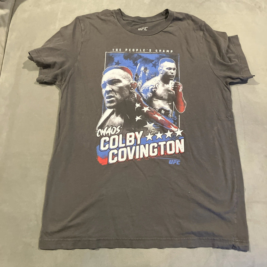 RARE - UFC - COLBY COVINGTON - "CHAOS" - People's Champ Graphic T Shirt - Large
