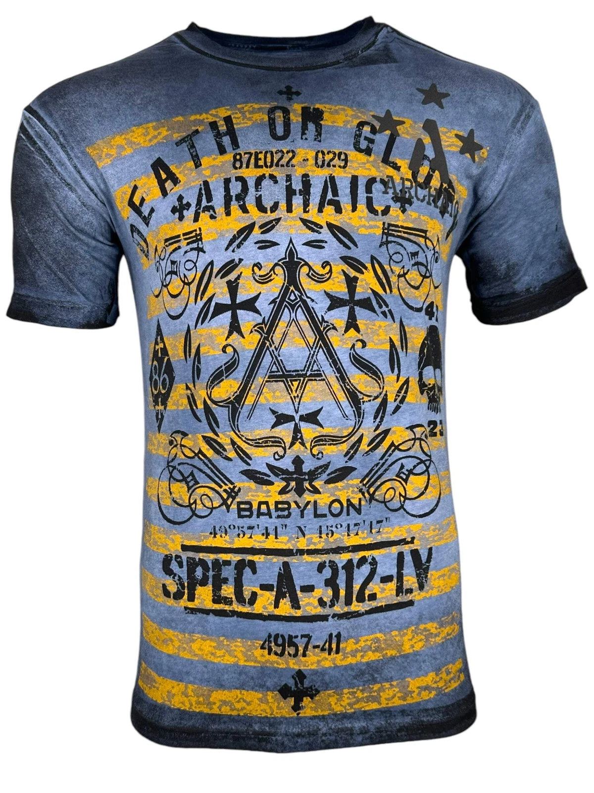 Archaic by Affliction Men's T-Shirt Stakeout Biker Y2K S-5XL