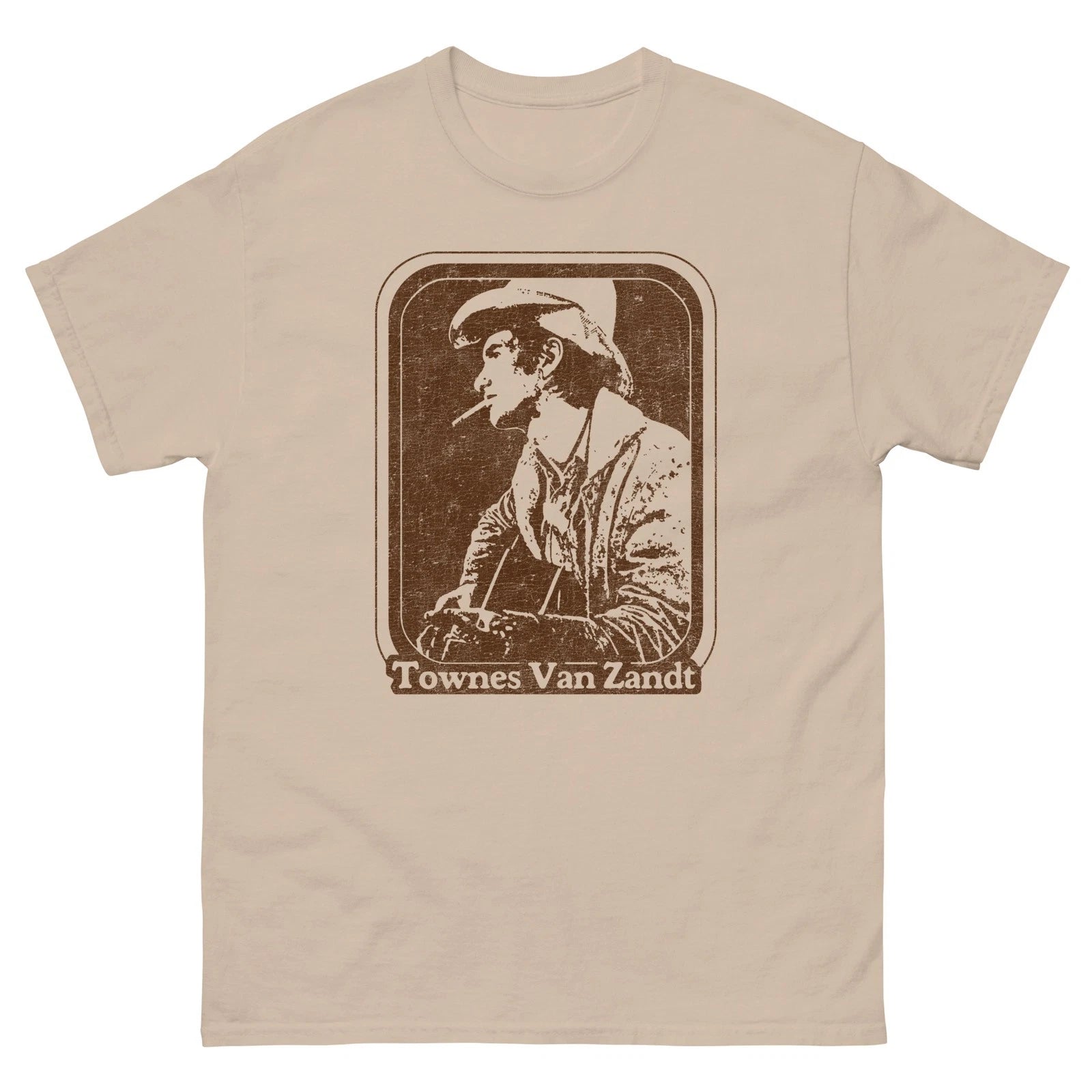 Townes Van Zandt Tan Graphic T Shirt Unisex classic tee