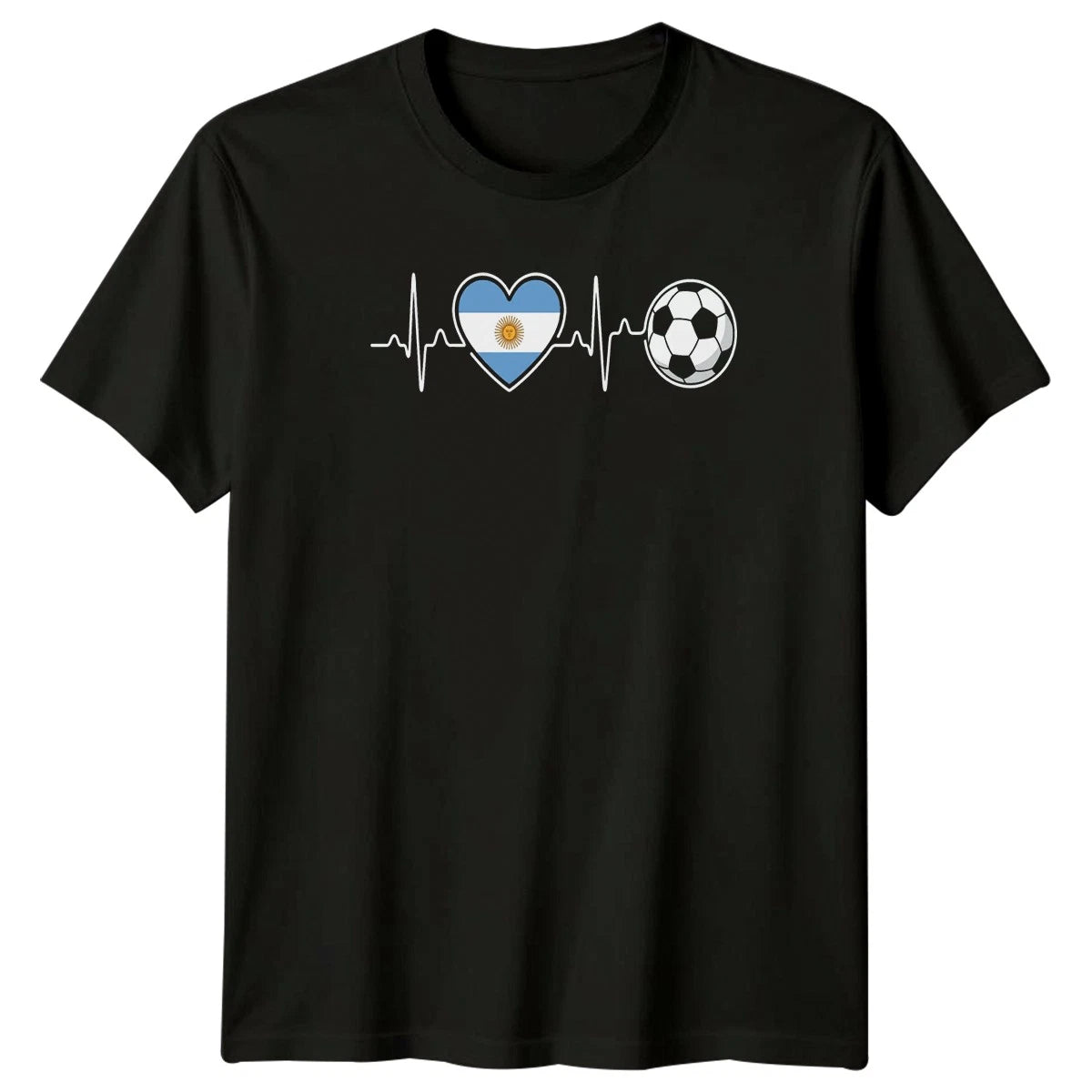 Argentina Soccer Heartbeat T-Shirt Argentina Soccer Gift For Him And Her