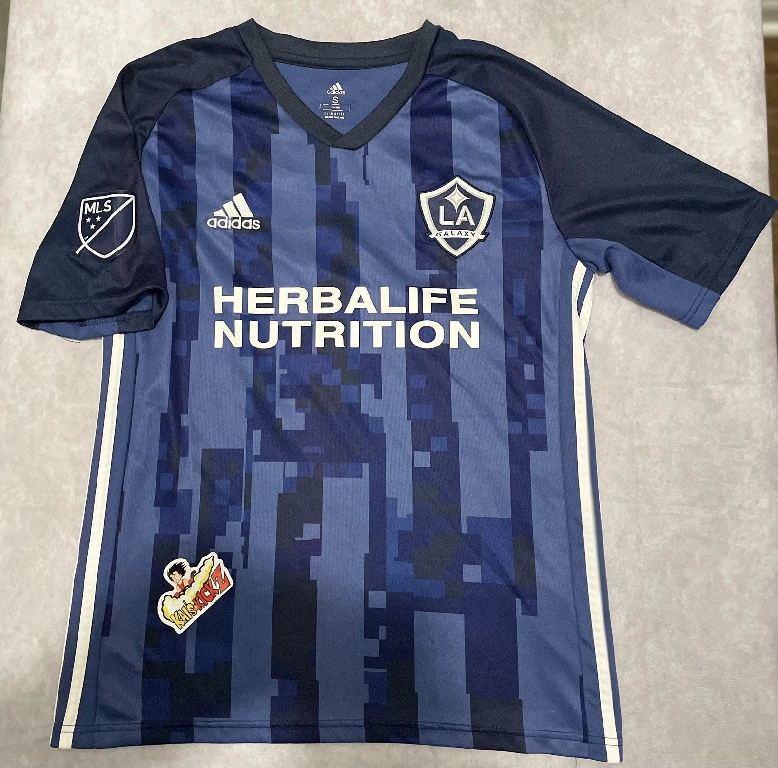 Adidas 2019 LA Galaxy Chicharito Jersey Soccer Team blue camo 14 SM Jersey